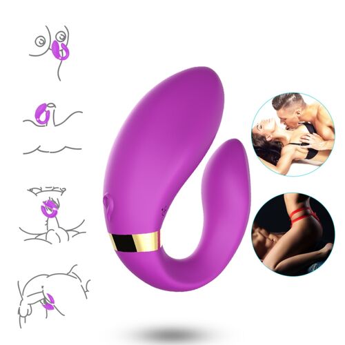Masseur duo Crescent Armony zones de stimulation