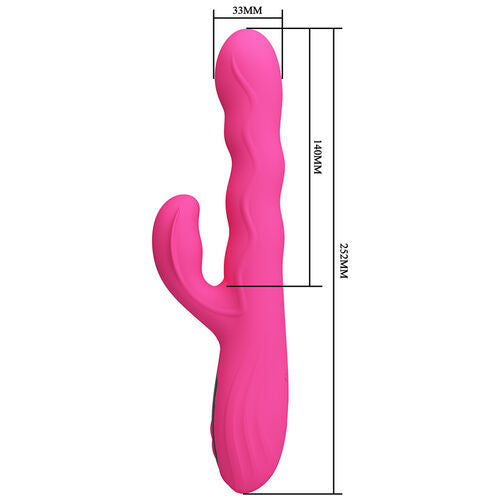 Pretty Love Winters – Vibrateur Lapin Multifonction avec Affichage LED, Rose