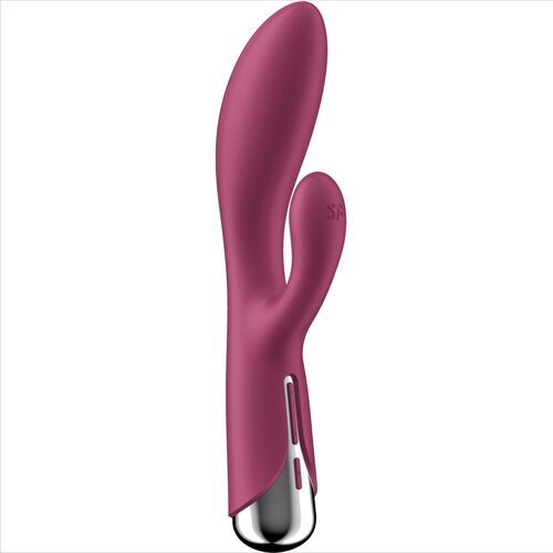 Satisfyer Spinning Rabbit 1 - vue de profil rouge