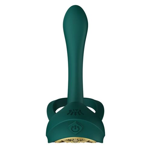 Zalo Bayek anneau vibrant vert vue face
