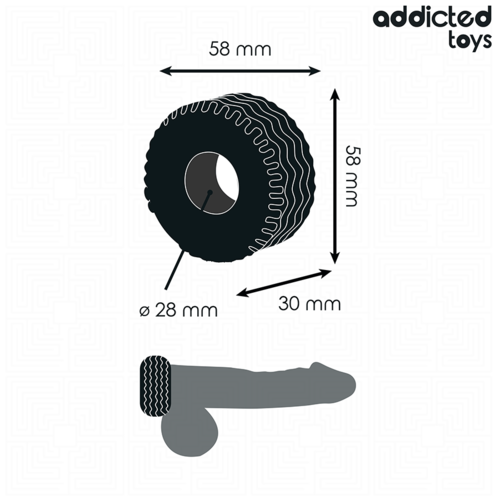 Addicted Toys anneau pénien confort renforcé emballage