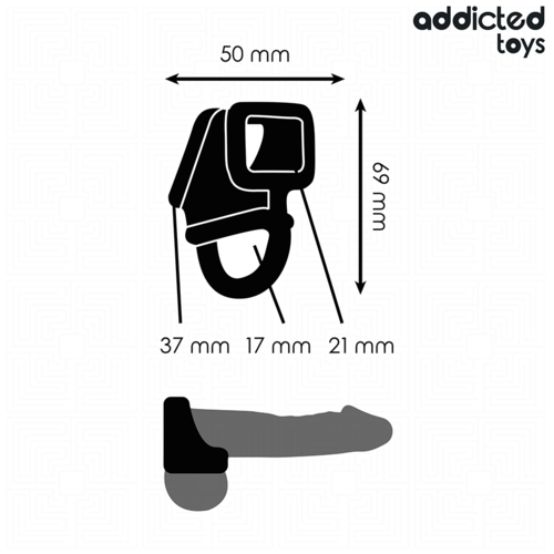 Addicted Toys Anneau Cage - dimensions