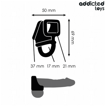 Addicted Toys Anneau Cage - dimensions