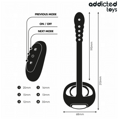 Addicted Toys anneau vibrant point P profil