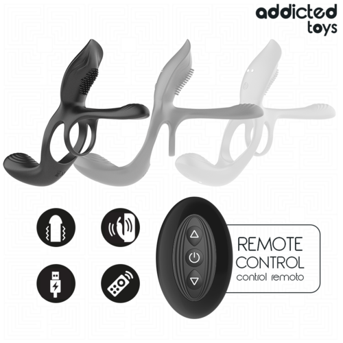 Addicted Toys Anneau Double - controle a distance