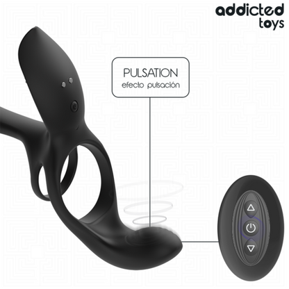 Addicted Toys Anneau Double - effet pulsation