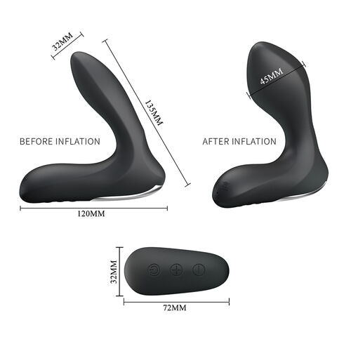 Mr Play Masseur Prostate Gonflable - dimensions
