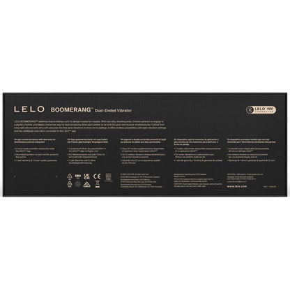 Lelo Boomerang – Vibrateur Double Extrémité pour Duo Sensoriel