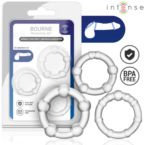 Intense Bourne Set 3 Anneaux - boite et produit